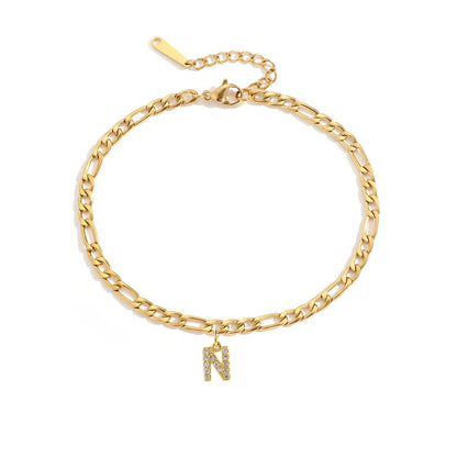 The LetterLink Anklet