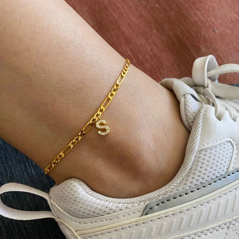 The LetterLink Anklet