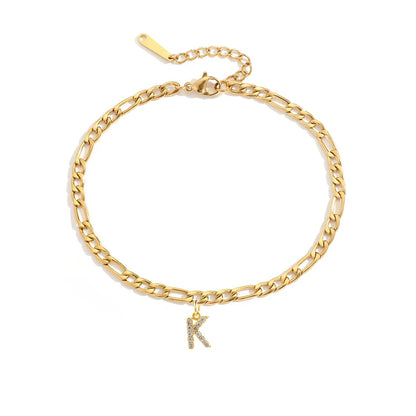 The LetterLink Anklet
