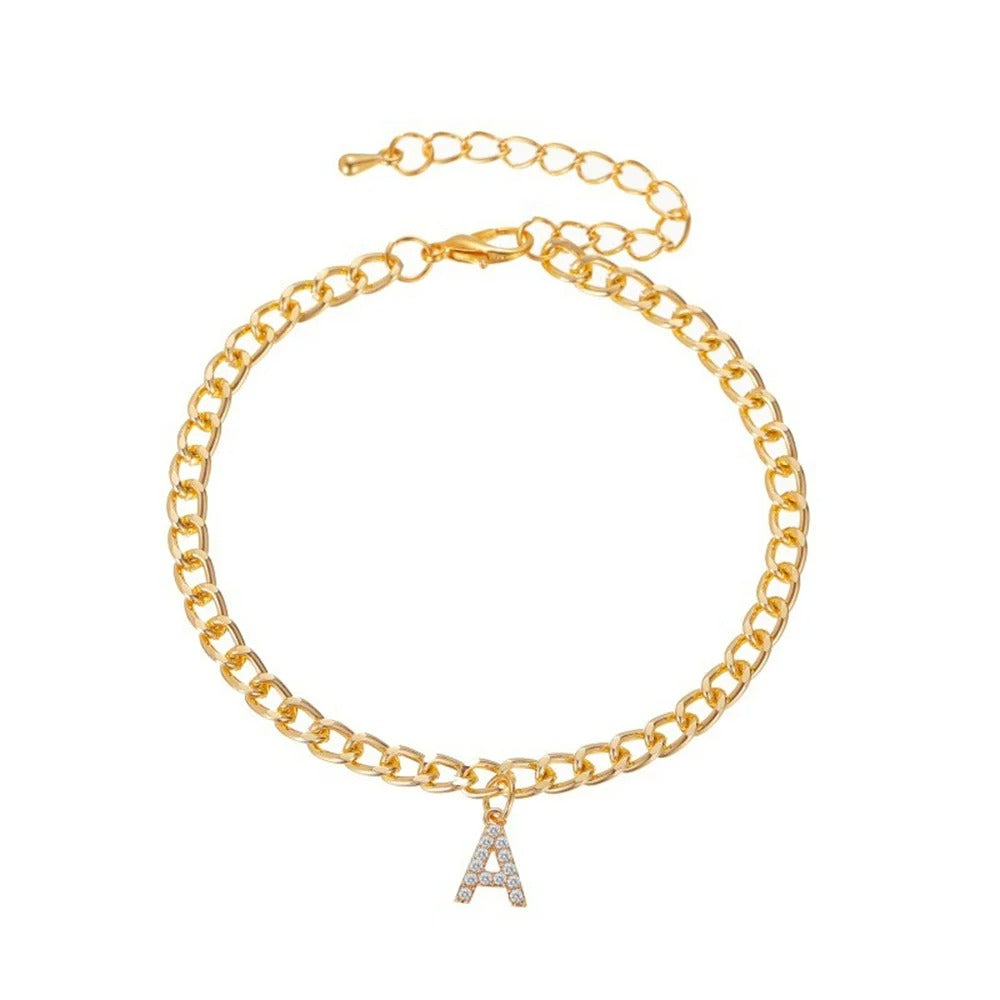 The LetterLink Anklet