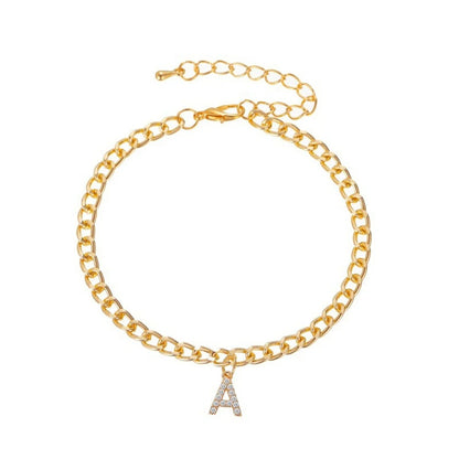 The LetterLink Anklet