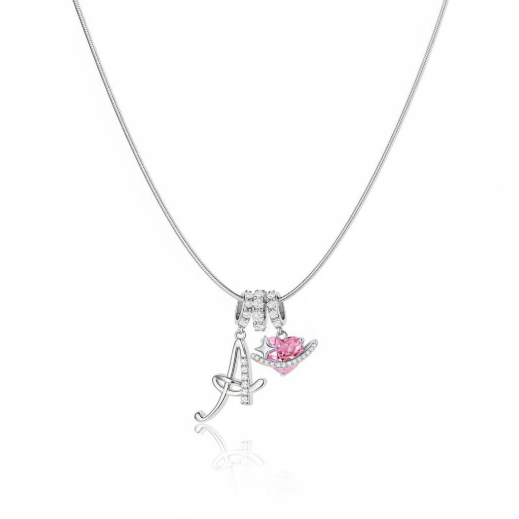 Gracie Initial Heart Necklace
