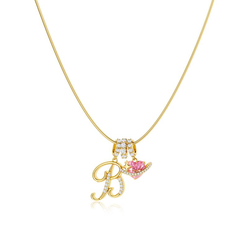 Gracie Initial Heart Necklace