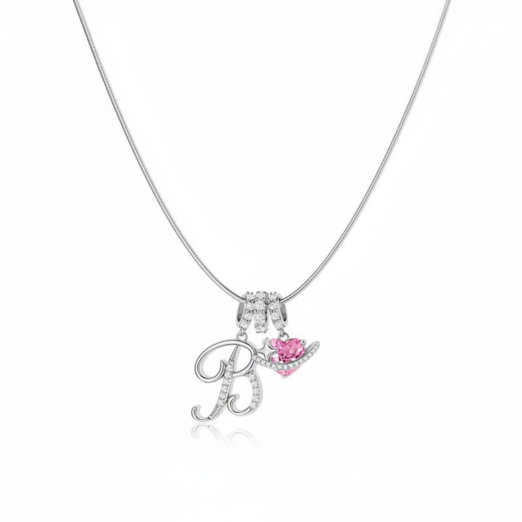 Gracie Initial Heart Necklace