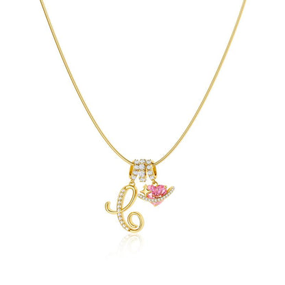 Gracie Initial Heart Necklace