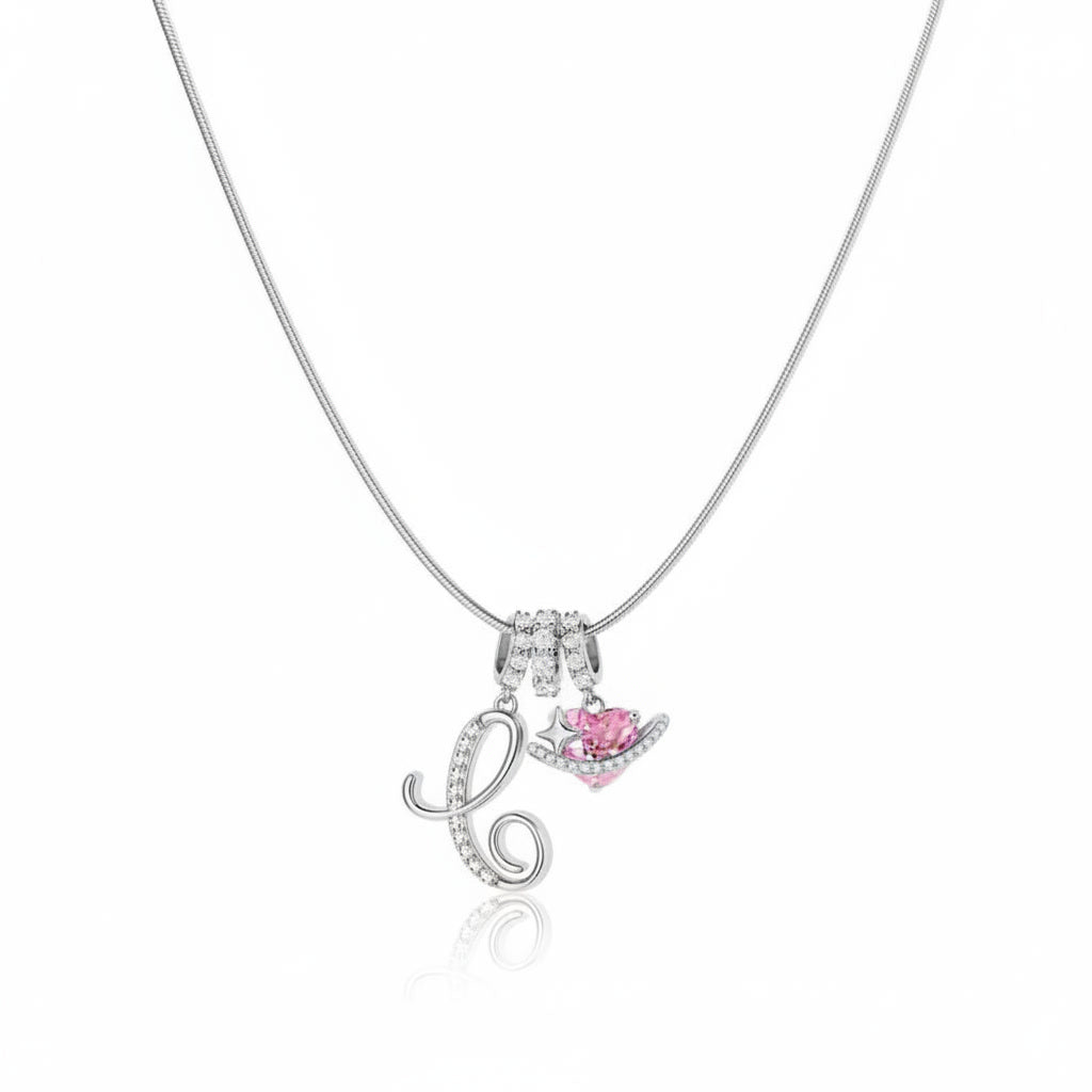Gracie Initial Heart Necklace