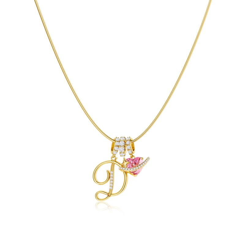Gracie Initial Heart Necklace