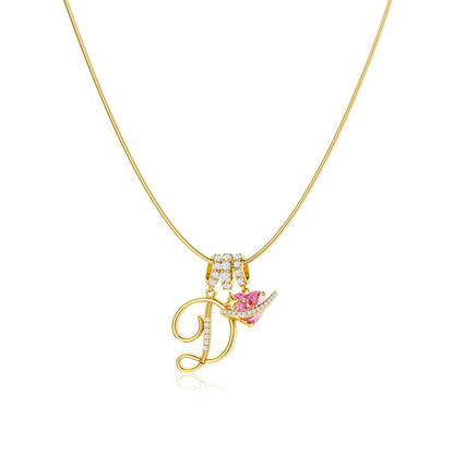 Gracie Initial Heart Necklace