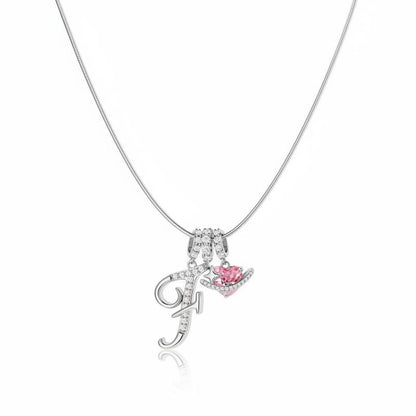 Gracie Initial Heart Necklace