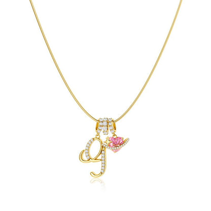 Gracie Initial Heart Necklace