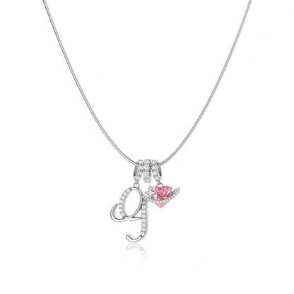 Gracie Initial Heart Necklace