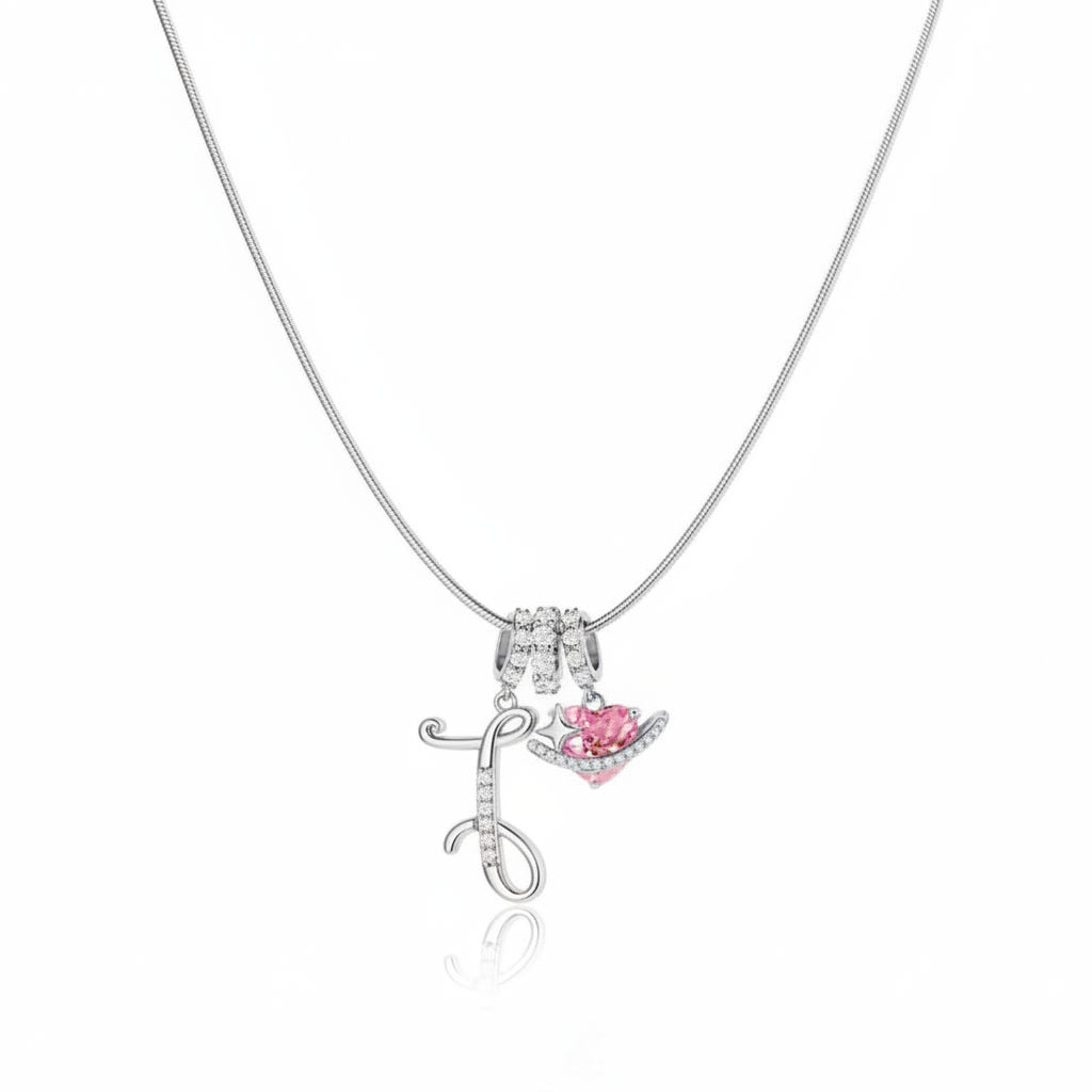 Gracie Initial Heart Necklace