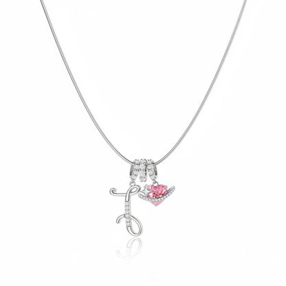 Gracie Initial Heart Necklace
