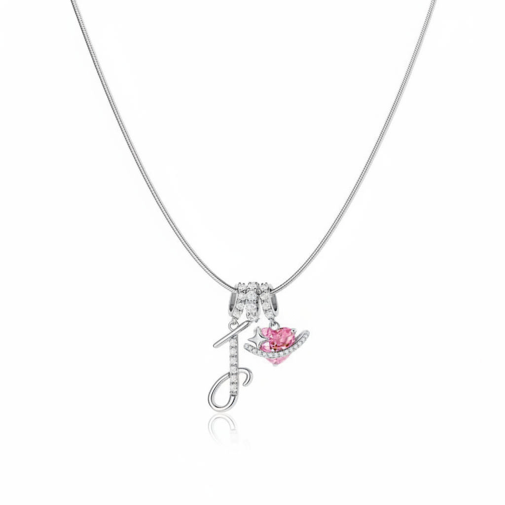 Gracie Initial Heart Necklace