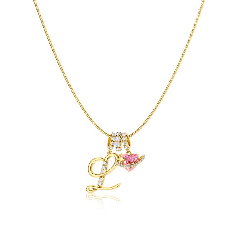 Gracie Initial Heart Necklace