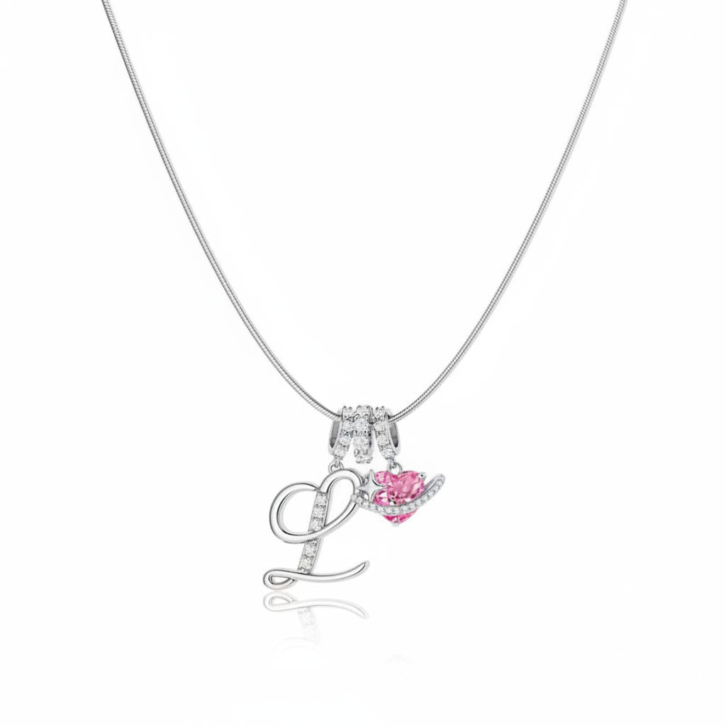 Gracie Initial Heart Necklace
