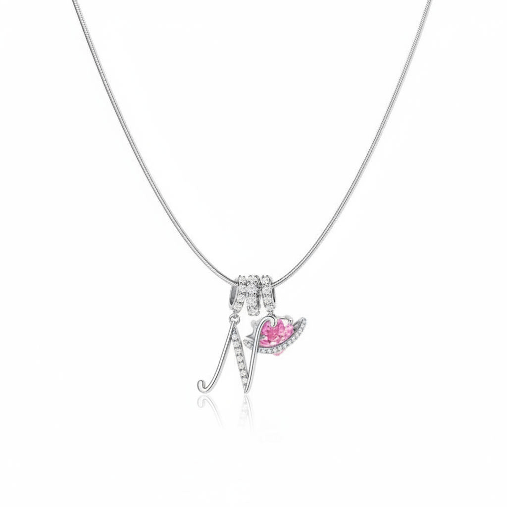 Gracie Initial Heart Necklace