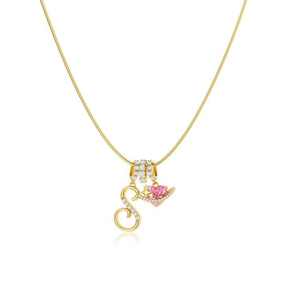 Gracie Initial Heart Necklace