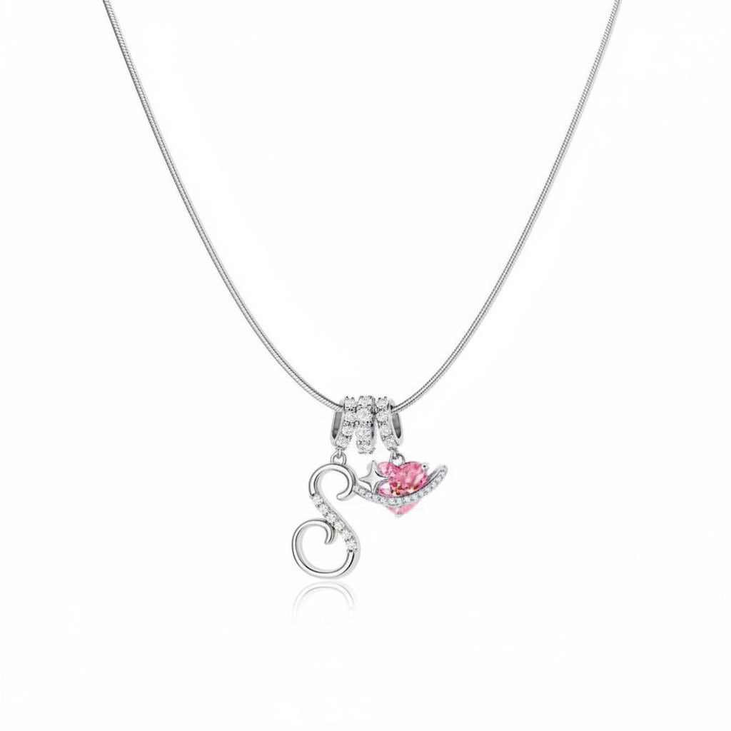 Gracie Initial Heart Necklace