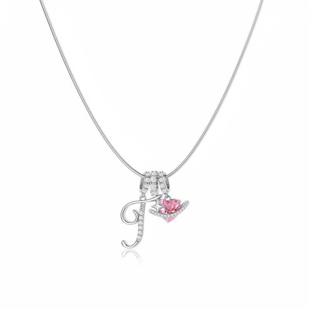 Gracie Initial Heart Necklace