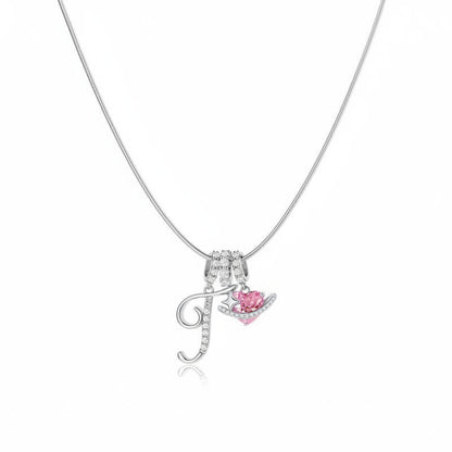 Gracie Initial Heart Necklace