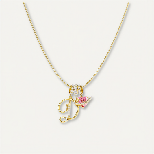 Gracie Initial Heart Necklace