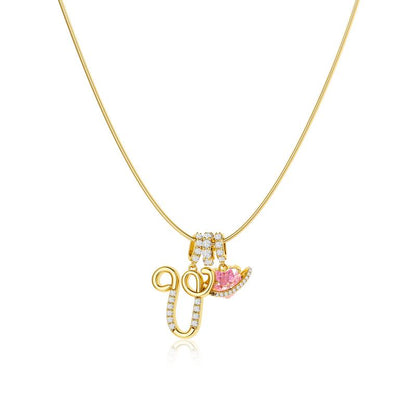 Gracie Initial Heart Necklace