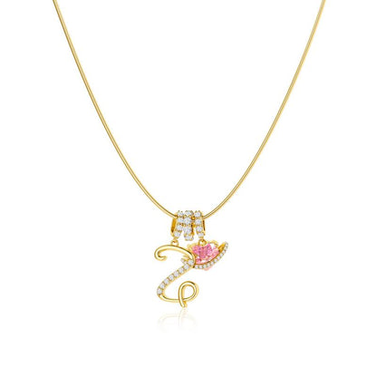 Gracie Initial Heart Necklace