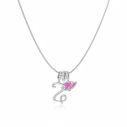 Gracie Initial Heart Necklace